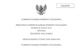 PERATURAN GUBERNUR DI YOGYAKARTA TENTANG KELOMPOK JAGA WARGA